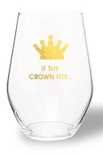 Load image into Gallery viewer, wine glass-crown fits
