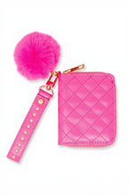 Load image into Gallery viewer, stud strap pom wallet
