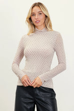 Load image into Gallery viewer, studded mock neck top
