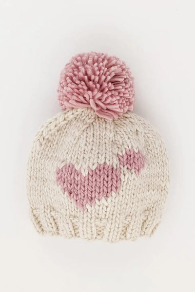 baby heart beanie