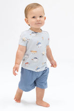 Load image into Gallery viewer, kids baseballs tee + short set
