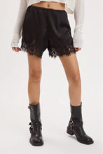 Load image into Gallery viewer, Silky Lace Hem Shorts

