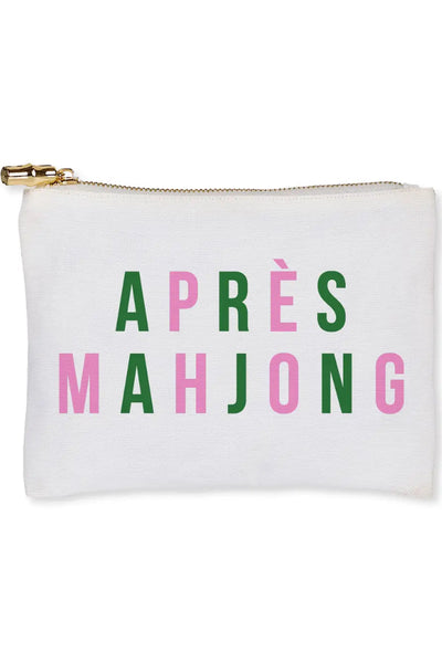 flat zip pouch apres mahjong