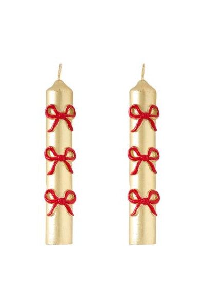 mini xmas taper pair