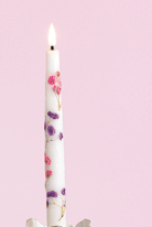 Load image into Gallery viewer, LED flower taper candle
