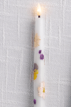 Load image into Gallery viewer, LED flower taper candle
