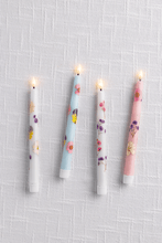 Load image into Gallery viewer, LED flower taper candle
