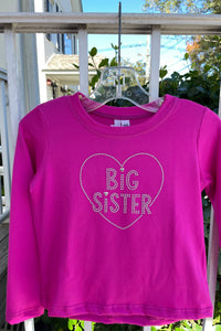 girls big sister long sleeve top