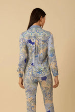 Load image into Gallery viewer, long sleeve v neck paisley top
