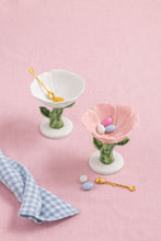 Load image into Gallery viewer, ceramic flower candy dish + spoon
