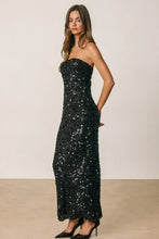 Load image into Gallery viewer, strapless sequin maxi dress
