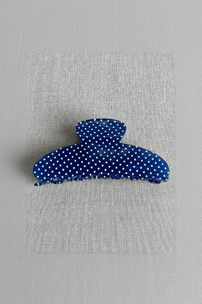 claw clip polka dot