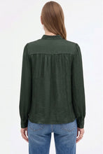 Load image into Gallery viewer, Lace Trim Long Sleeve Blouse
