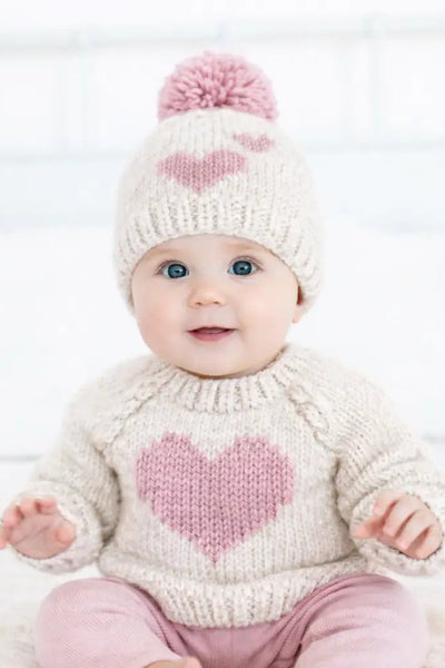 baby heart crew sweater