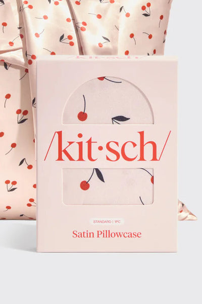 satin pillowcase cherry