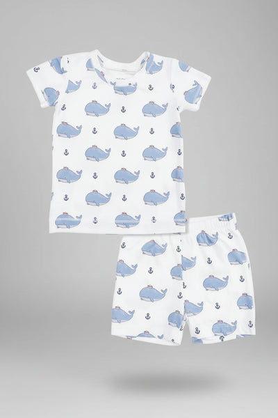 infant whales loungwear set
