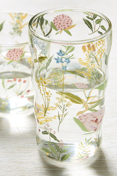 garden drinking glass