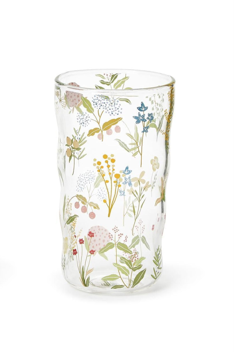 garden drinking glass