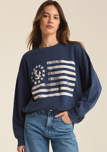 yachty flag sweatshirt