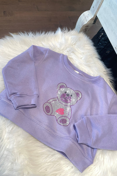 girls teddy sweatshirt