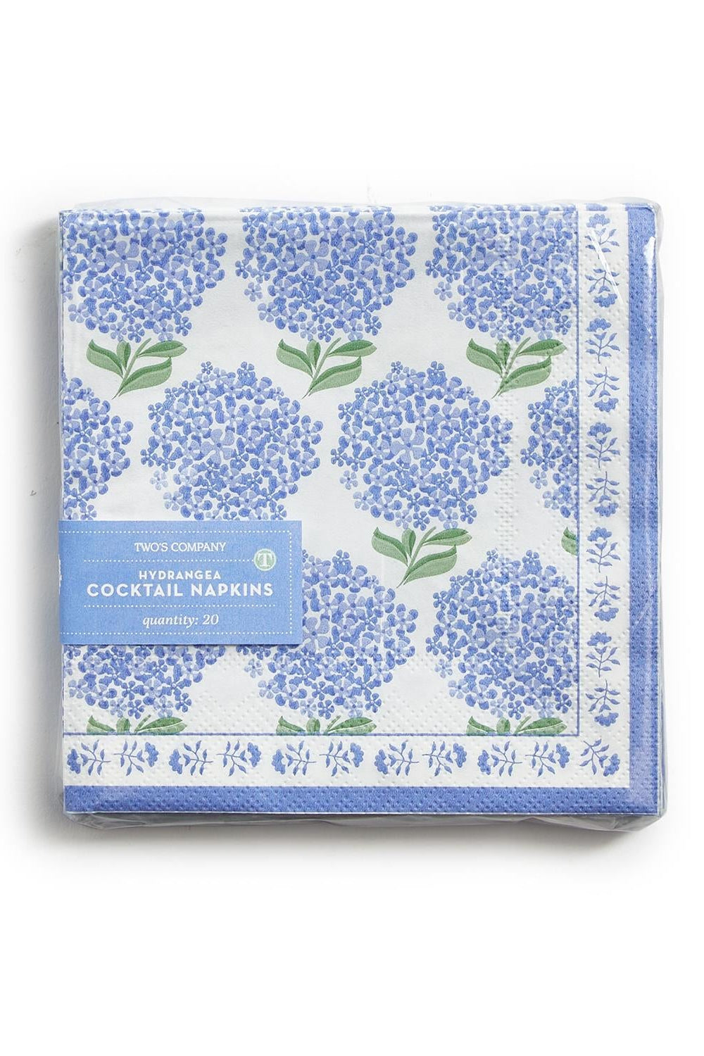 hydrangea paper napkin