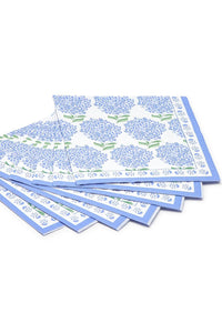 hydrangea paper napkin