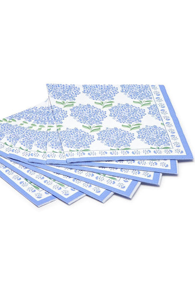 hydrangea paper napkin