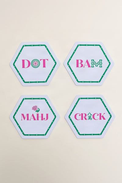 Lets Mahj 24 Coaster Set