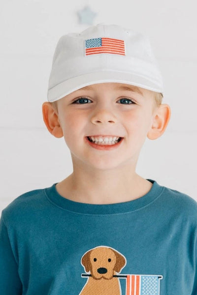 kids flag cap