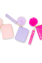 Load image into Gallery viewer, stud strap pom wallet
