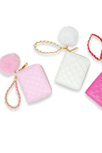 Load image into Gallery viewer, chain strap pom wallet
