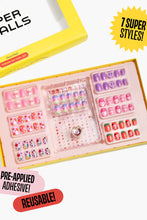 Load image into Gallery viewer, girls heartfelt press on nails
