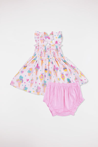 infant ice cream top + bloomer set