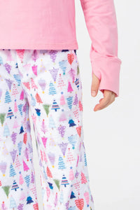 tween christmas plush pant