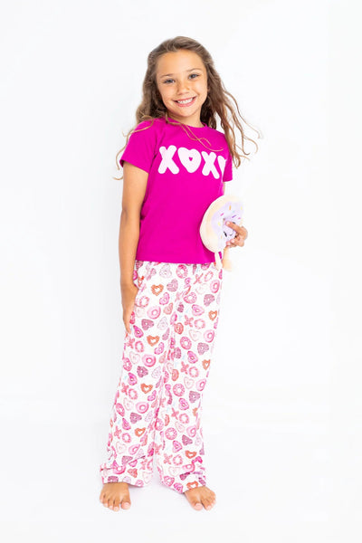 girls donuts plush pant