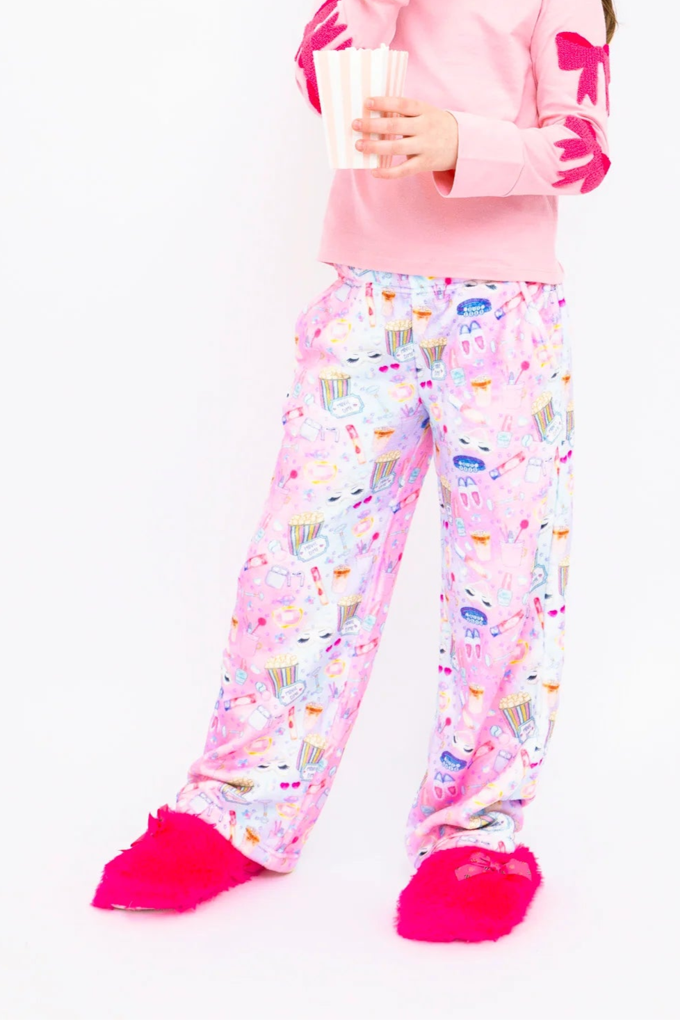 girls sleepover plush pant