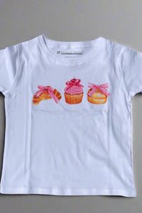 girls pasteries + bows tee