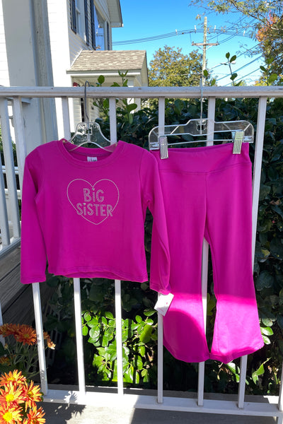 girls big sister long sleeve top