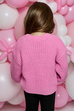 Load image into Gallery viewer, girls shimmer bow sweater
