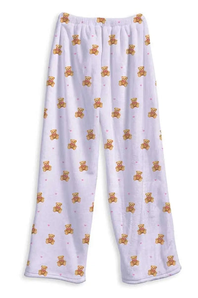 girls fuzzy lounge pant teddy