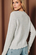 Load image into Gallery viewer, Scallop Trim Button Cardigan
