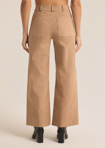 washed twill pant
