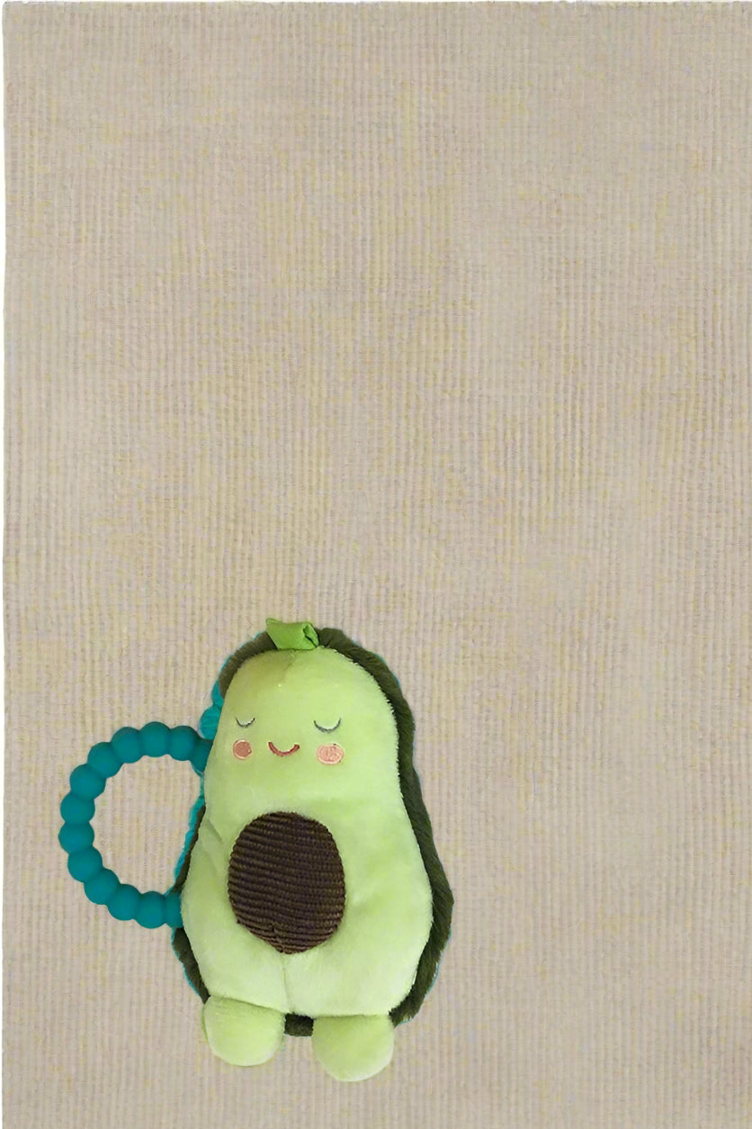 avocado teether rattle