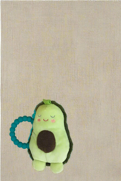 avocado teether rattle