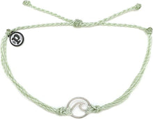 Load image into Gallery viewer, string bracelet silver wave
