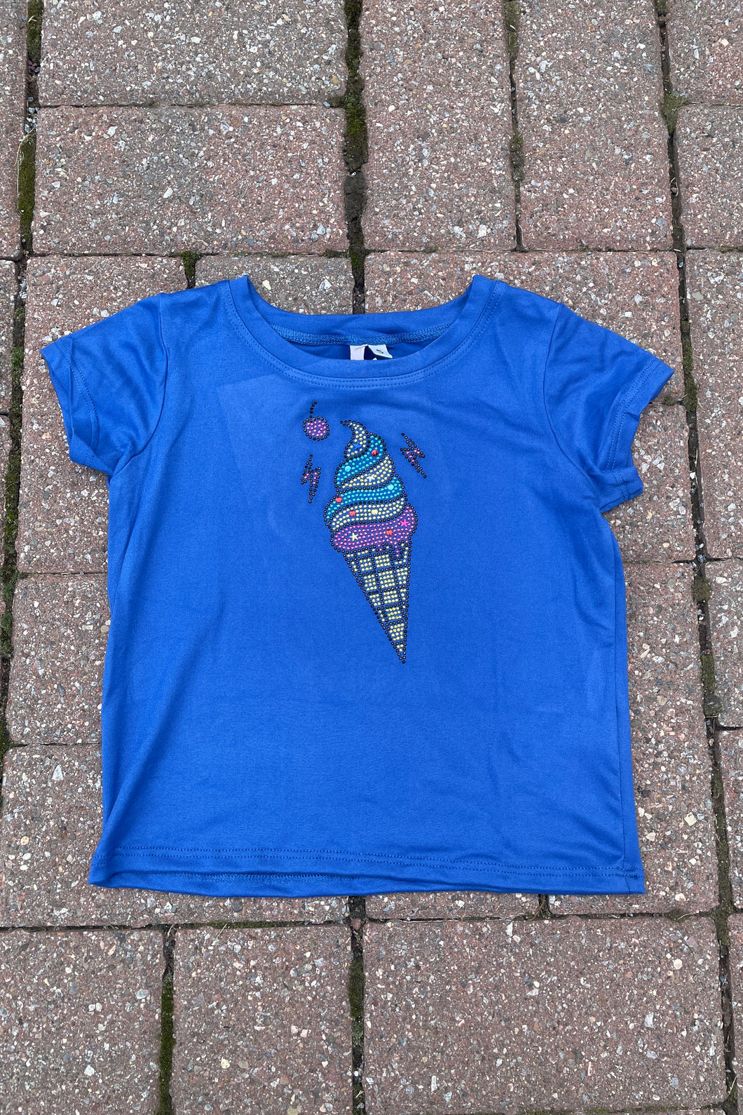 girls short sleeve ice cream tee