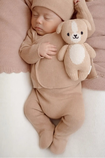 baby organic waffle kimono + pant