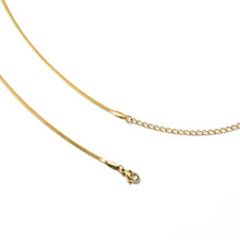 Load image into Gallery viewer, gold filled micro herringbone necklace
