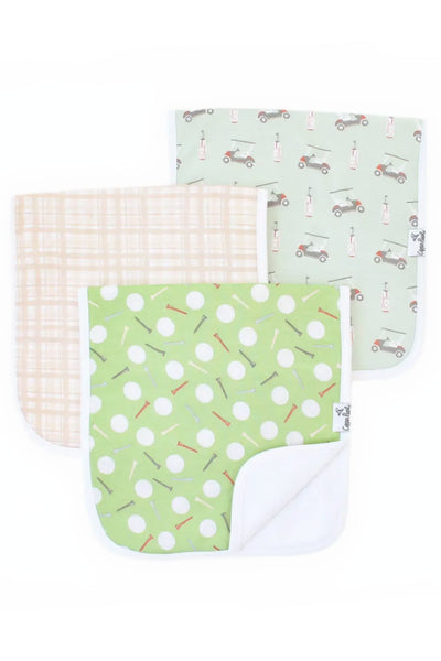 3 pack burp cloths bogey
