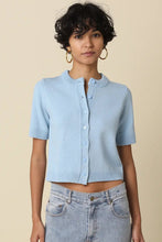 Load image into Gallery viewer, short sleeve button cardigan
